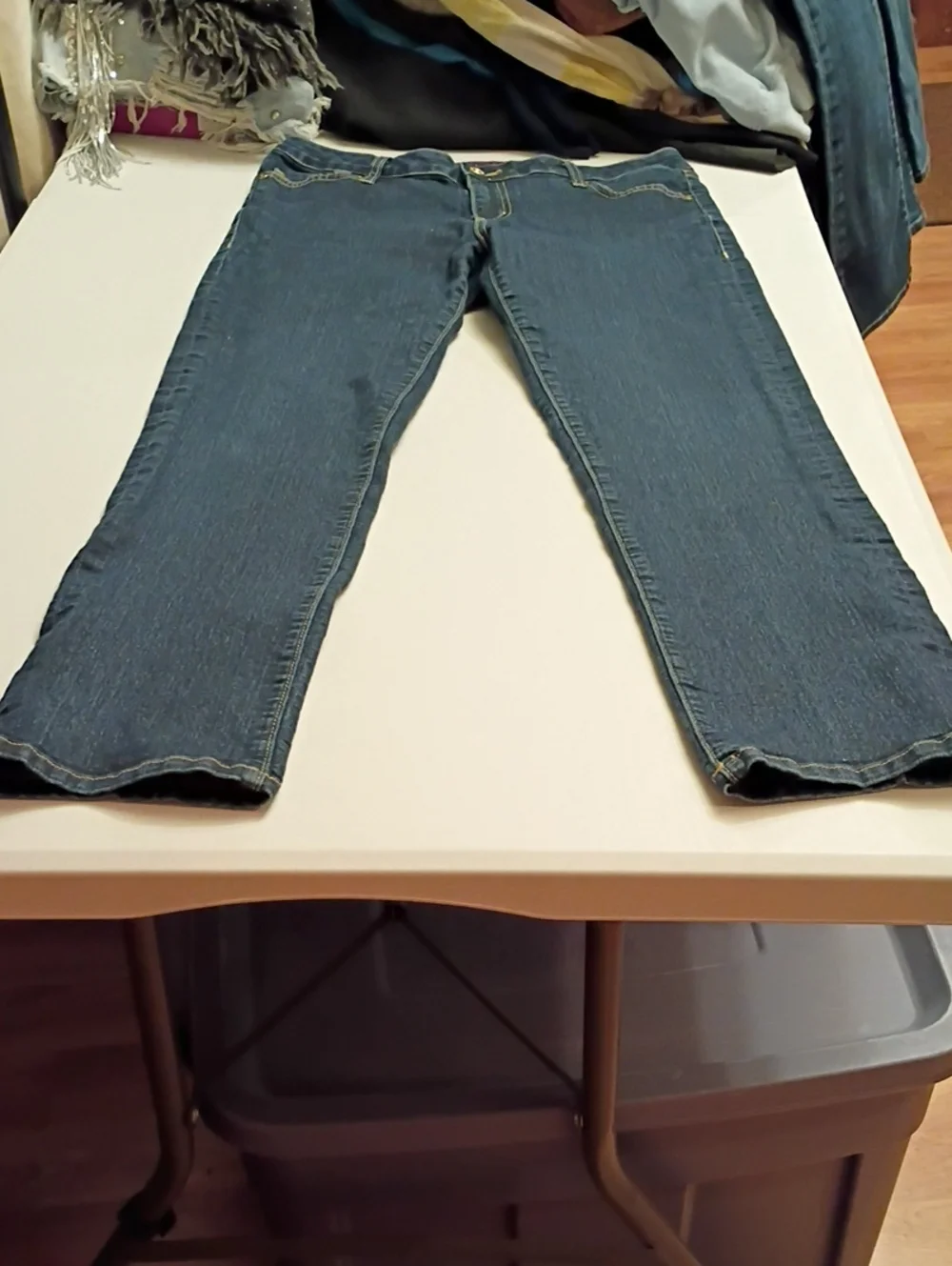 kate spade Dark Blue Bootcut Jeans with Contrast Stitching